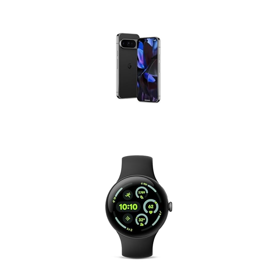 Google Pixel 9 Pro - 128 GB - Obsidian with Pixel Watch 3